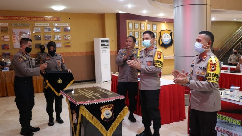 Pandemi Corona, Polres Toraja Utara Diresmikan Lewat Video Konferensi
