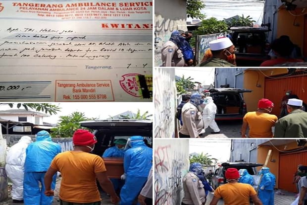 Viral Foto Sebut Keluarga Positif Corona Bayar Rp15 Juta untuk Ambulans di Tangerang, Ini Kata Pemkot