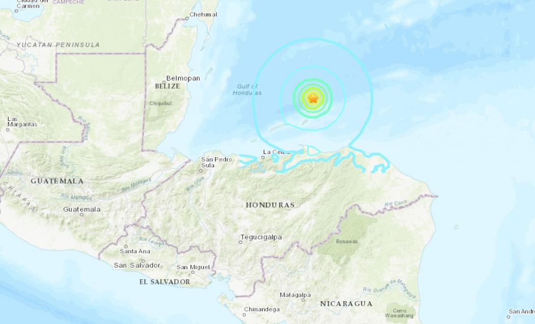 Gempa Bumi Bermagnitudo 6,3 Guncang Honduras