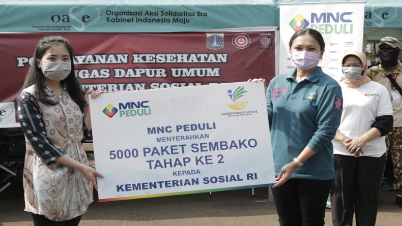 MNC Peduli Serahkan 5.000 Paket Sembako Tahap II kepada Kemensos