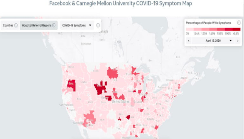 Facebook Hadirkan Peta Interaktif, Bantu Berikan Gambaran Penyebaran Covid-19