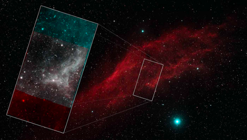 Teleskop Spitzer Abadikan California Nebula, Begini Penampakannya