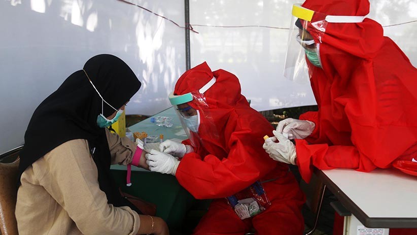Hasil Rapid Test pada Penjual Makanan di Temboro Positif