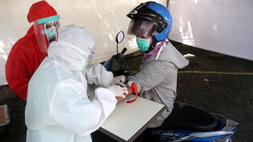 Tukang Sayur Keliling Datangi Kantor Wali Kota Jayapura untuk Rapid Test