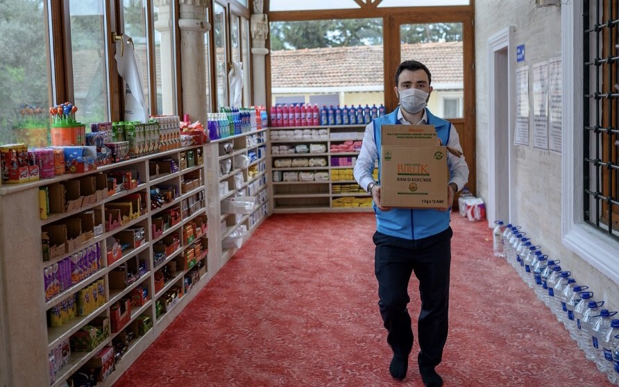 Masjid di Turki Berubah Fungsi Jadi ‘Supermarket Gratis’ Selama Wabah Virus Corona