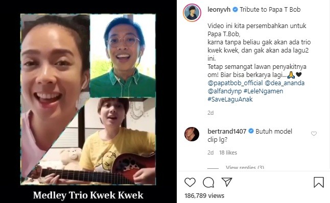 Trio Kwek Kwek Kembali Reuni untuk Kesembuhan Papa T Bob