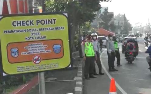 Kena Razia PSBB di Kota Cimahi, Pemudik Asal Surabaya Langsung ODP Corona
