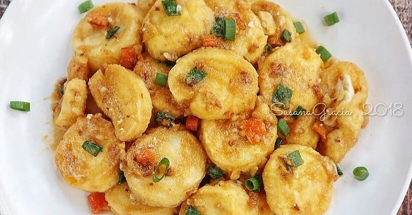 Inspirasi Masak Simpel Selama Ramadan, Lezatnya Tofu Telur Asin ala Rumahan