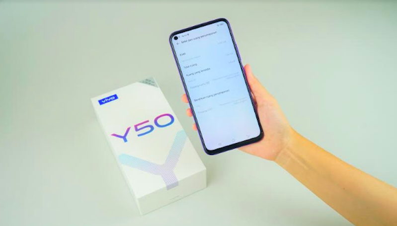 Ditopang RAM 8GB, Vivo Y50 Dibanderol Rp3 Jutaan