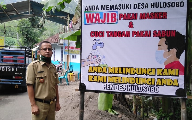Berada di Lereng Perbukitan Menoreh, Desa Hulosobo di Purworejo Gesit Hadapi Covid-19