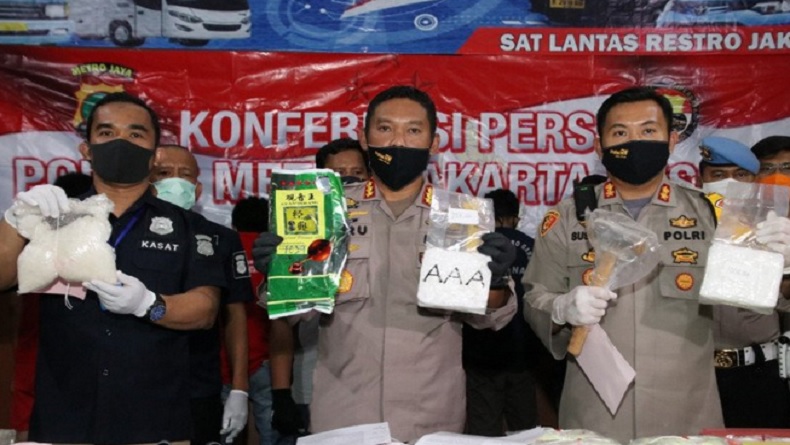 Penangkapan di Apartemen Kawasan Tanjung Duren, Polisi Sita 11 Kg Sabu dan 30.000 Ekstasi