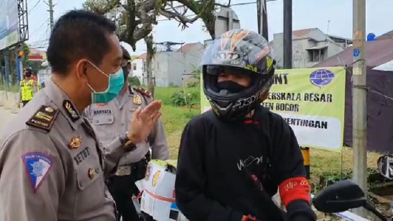 Cegah Pemudik, Polres Bogor Sekat 2 Wilayah Perbatasan