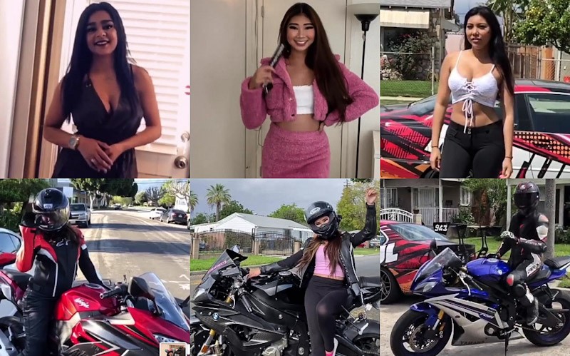 Perempuan Cantik dan Seksi Ini Bikin Video Tantangan Naik Moge