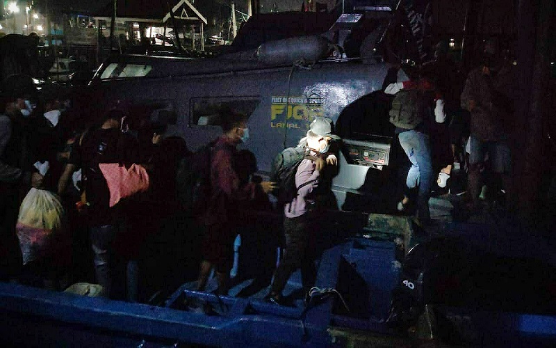 30 TKI Ilegal Diamankan TNI AL di Sungai Tembilik Asahan