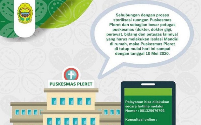 Puskesmas Pleret Bantul Tutup Sementara, Tenaga Medis Isolasi Mandiri