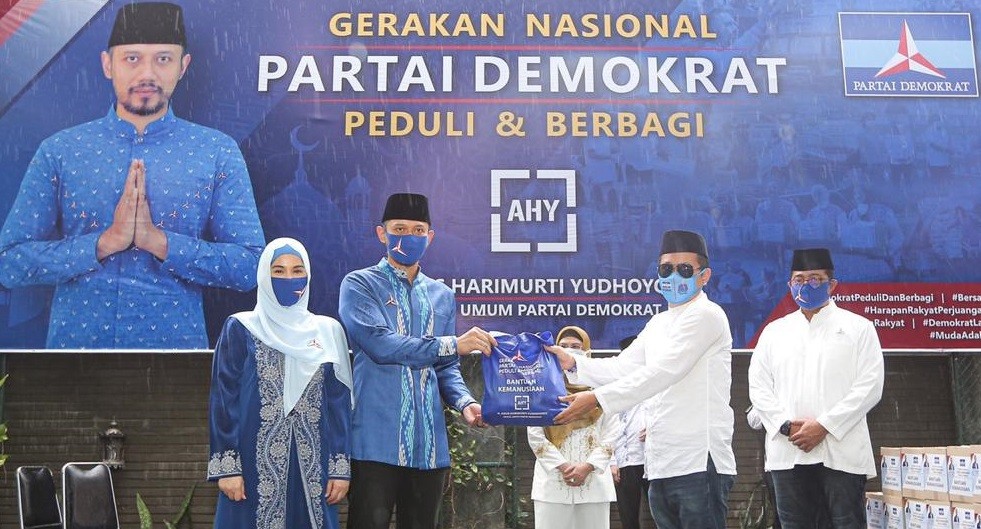 AHY Lepas 20.000 Paket Sembako untuk Warga Terdampak Covid-19
