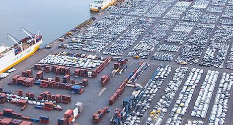 Penjualan Mandek akibat Corona, Ribuan Mobil Terkatung-Katung di Pelabuhan Los Angeles