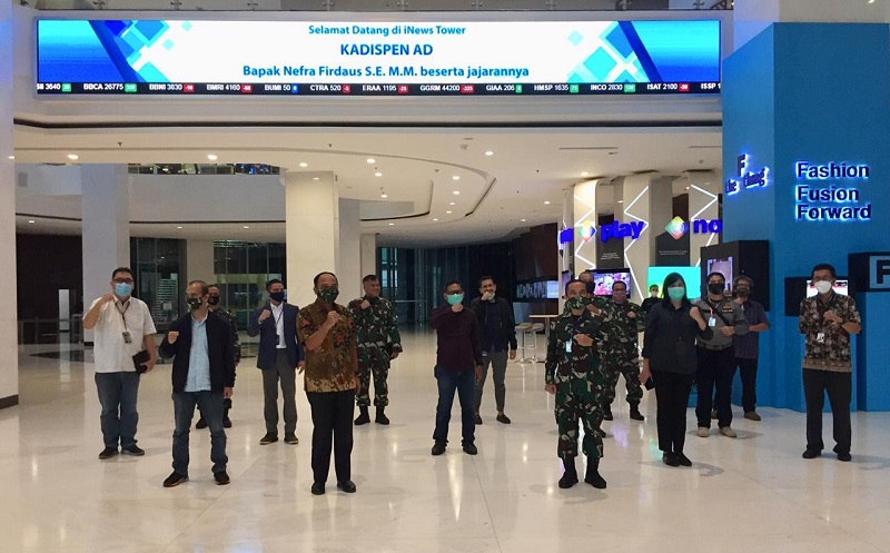 Dinas Penerangan Angkatan Darat Perkuat Kerja Sama dengan MNC Media