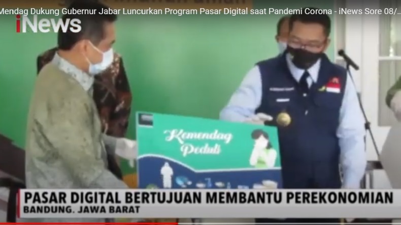 Mendag dan Ridwan Kamil Luncurkan Pasar Digital