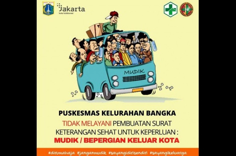Puskesmas di Jakarta Tak Melayani Pembuatan Surat Keterangan Sehat untuk Warga Mudik