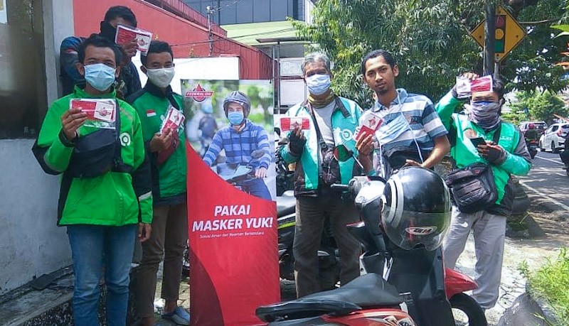 Hindari Denda Rp250.000 saat PSBB, Ingat Pengguna Motor Wajib Pakai Masker