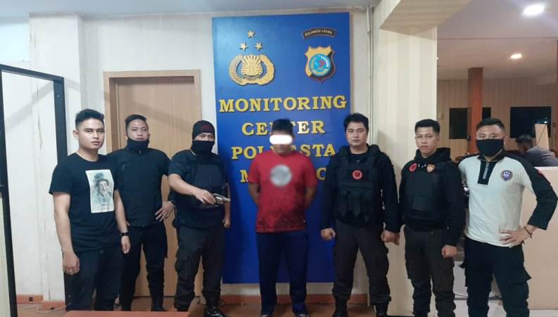 Polresta Manado Tangkap Pria Penodong Perempuan dengan Airsoft Gun
