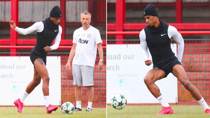 Kembali Berlatih, Marcus Rashford Pamer Tato Baru di Paha