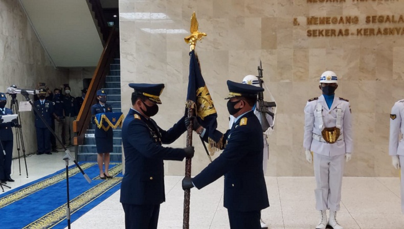 Panglima TNI Marsekal Hadi Tjahjanto Pimpin Sertijab KSAU