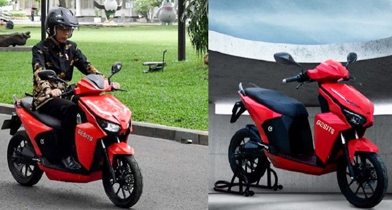 Spesifikasi Motor Listrik Gesits Bertanda Tangan Jokowi Dimenangkan Putra Hary Tanoesoedibjo