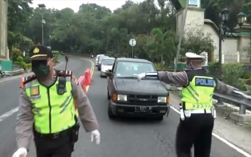 Tak Kenakan Masker, Pemudik lewat Gunungkidul Diminta Putar Balik