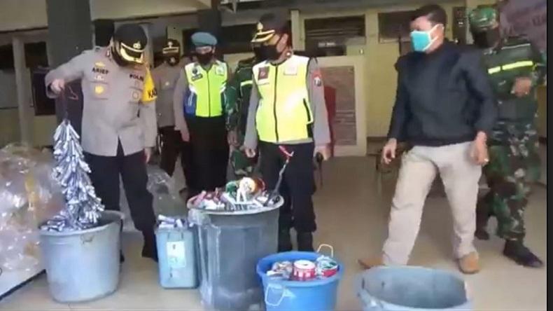 Personel Polres Ponorogo Razia Balon Udara dan Petasan, Pelaku Kabur saat Petugas Mendekat