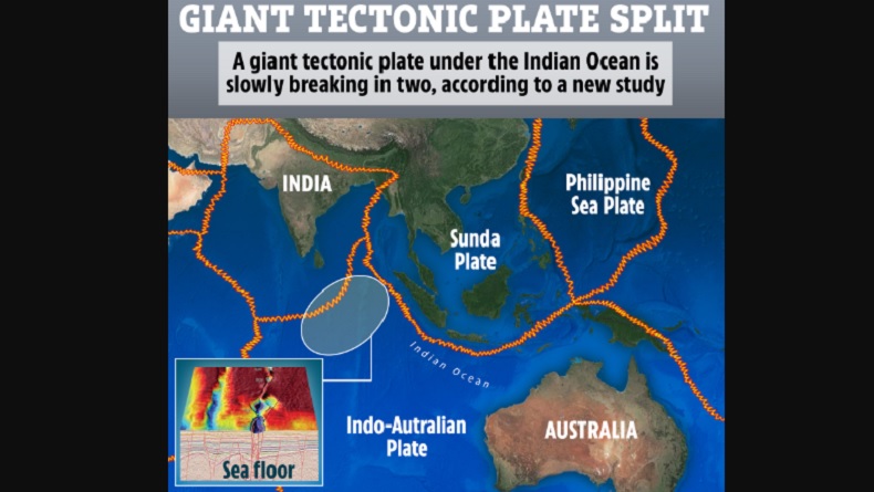 Ilmuwan Sebut Lempeng Raksasa di Samudera Hindia Terbelah 2, Ini Kata BMKG