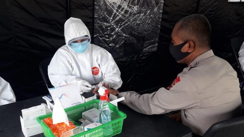Rentan Terpapar Corona, 121 Personel Polda Papua Ikut Rapid Test