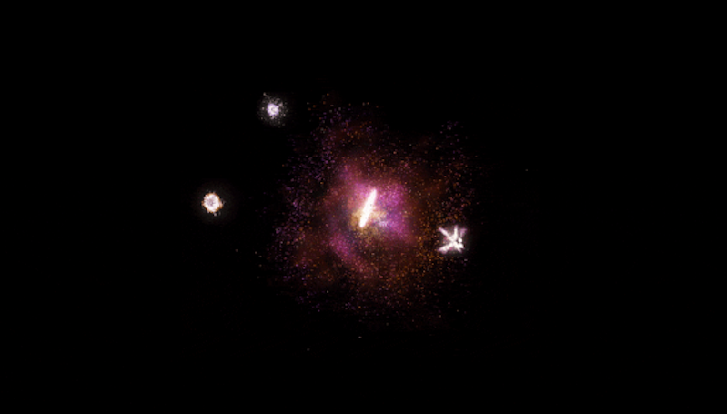 Astronom Temukan Galaksi Cincin Api Kuno 