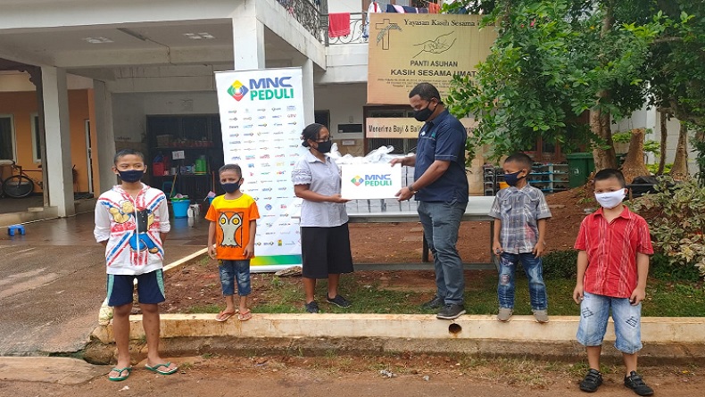 MNC Peduli dan Produser Pangan Asia Salurkan Makanan untuk Panti Asuhan Kasih Sesama Umat