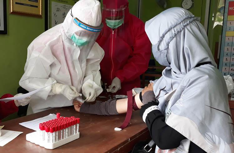 Berinteraksi dengan Pasien Covid-19 165 Warga Gunungkidul Rapid Test Massal 