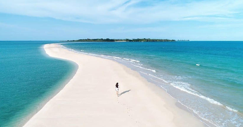 Terpikat Keindahan Gusung Pasir di Bangka, Bisa Dikunjungi saat Air Laut Surut
