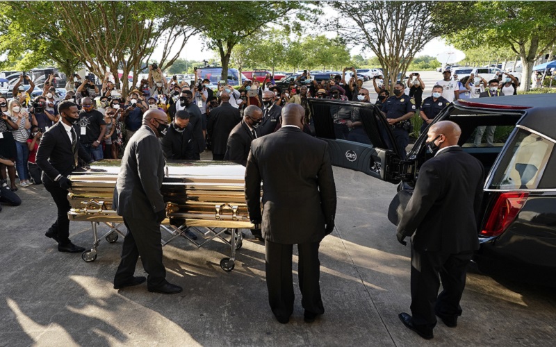 Ribuan Pelayat Hadiri Memorial Service bagi Mendiang George Floyd