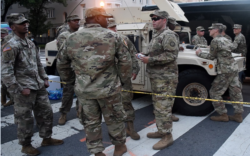 Kawal Demo Black Lives Matter,  Tentara Garda Nasional di Washington DC Positif Covid-19