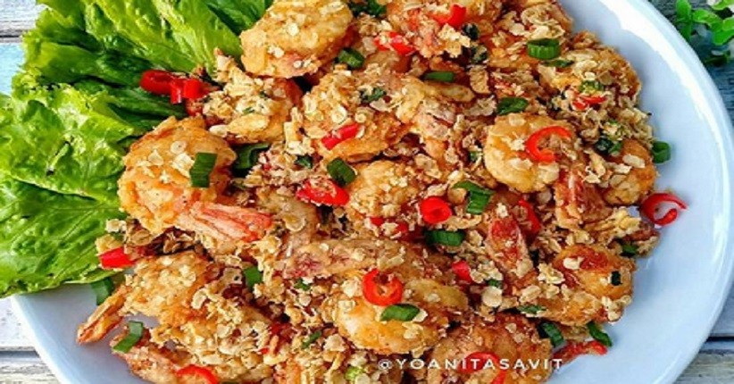 Mencicipi Udang Goreng Oatmeal, Tekstur Renyah dan Mudah Dibuat
