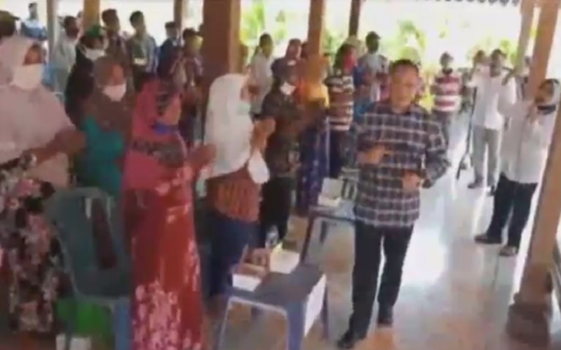 Video Viral Anggota DPR Fraksi Gerindra Tak Kenakan Masker saat Agenda Sosialisasi