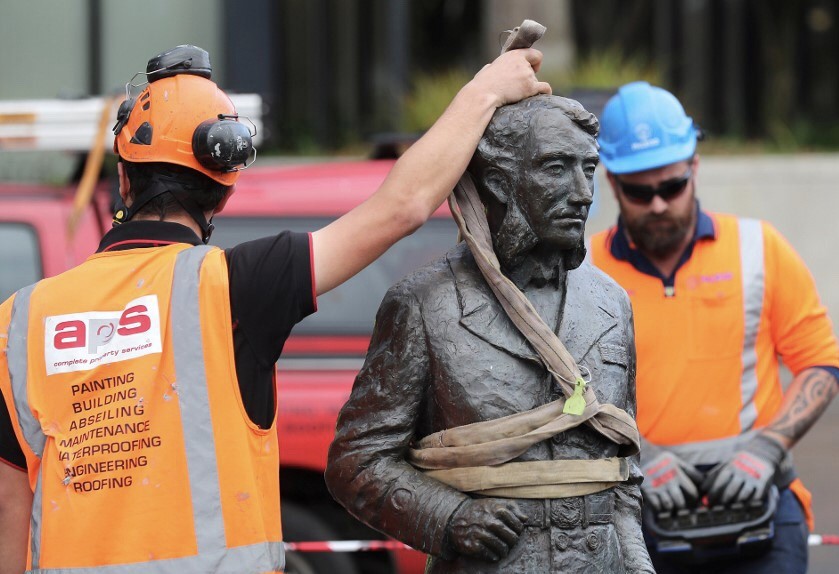 Efek Demonstrasi George Floyd, Patung Tokoh Kolonial Selandia Baru Diturunkan