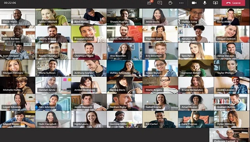Mirip Zoom, Microsoft Teams Akan Tampilkan 49 Orang dalam Satu Layar