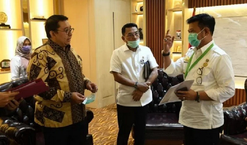 Akhiri Dualisme HKTI, Moeldoko dan Fadli Zon Sambangi Kementan