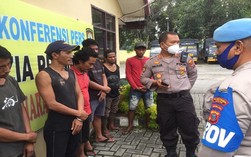 Polisi Gerebek Lokasi Judi Tembak Ikan di Medan, 8 Orang Diamankan