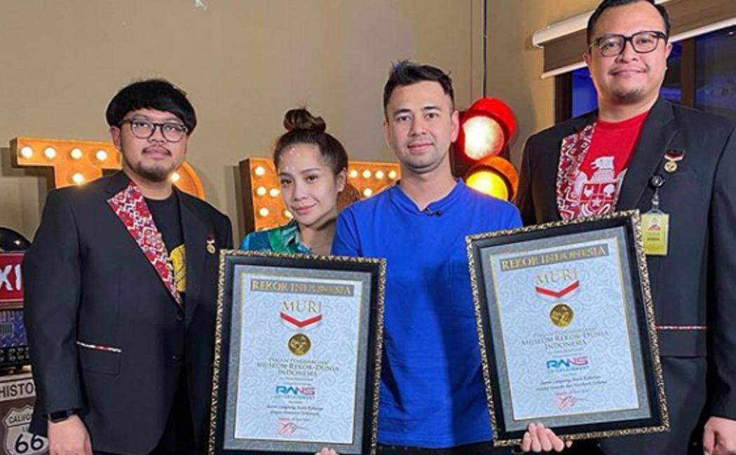 Kanal YouTube Raffi Ahmad dan Nagita Slavina Raih 2 Rekor MURI