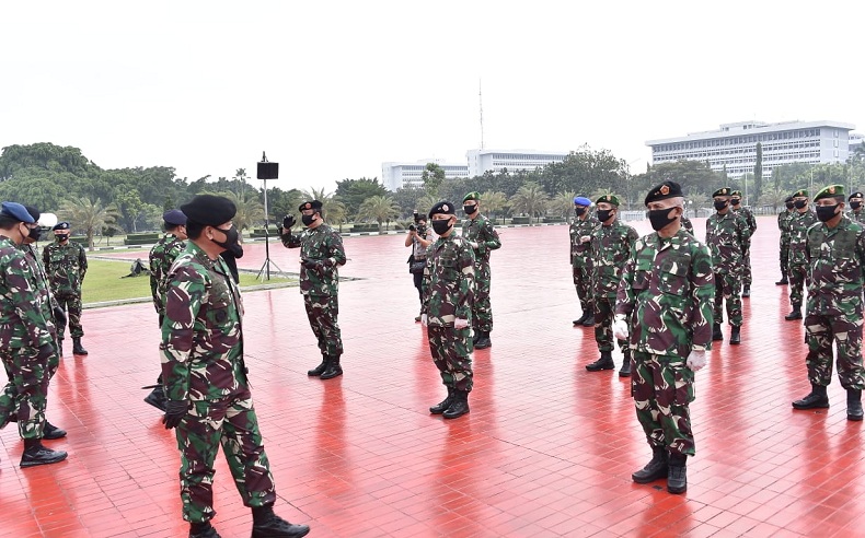 83 Perwira Tinggi TNI Naik Pangkat