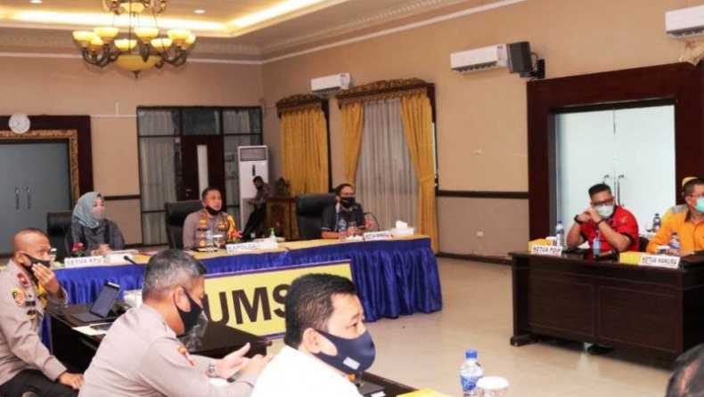 Polda, KPU dan Bawaslu Sumsel Gelar Pertemuan Bahas Pengamanan Pilkada