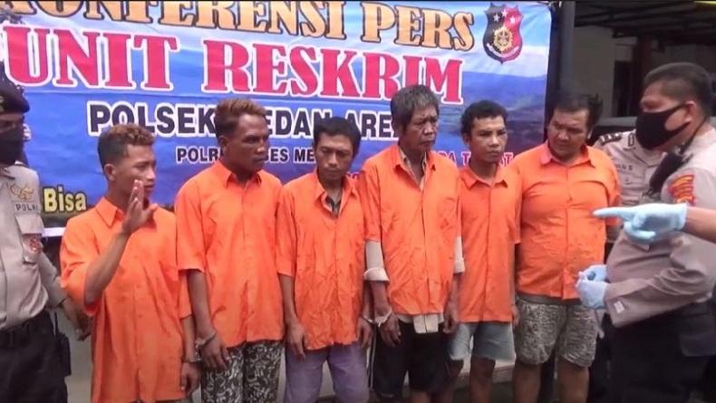 Polisi Tangkap 6 Komplotan Jambret di Medan yang Resahkan Warga