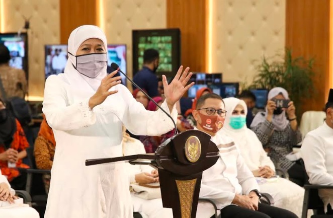 19 ASN Pemprov Jatim Positif Covid-19, Khofifah: Tetap Bahagia agar Imun Membaik